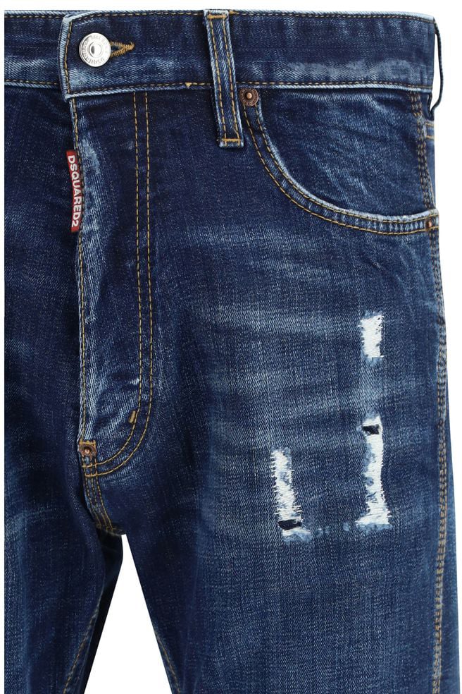 Dsquared2 Dsquared² Blue Cotton Jeans Denim Blauw