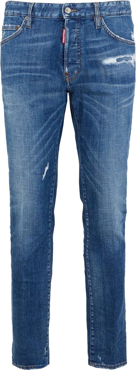 Dsquared2 Medium Wash Teddy Jeans Blauw