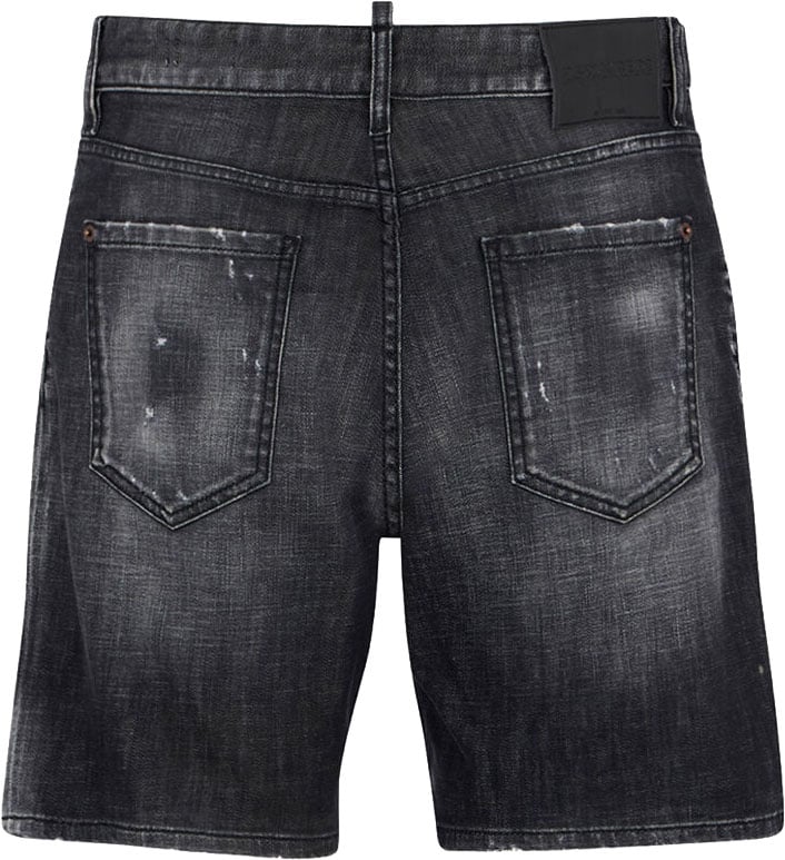 Dsquared2 Black Fog Marine Shorts Zwart