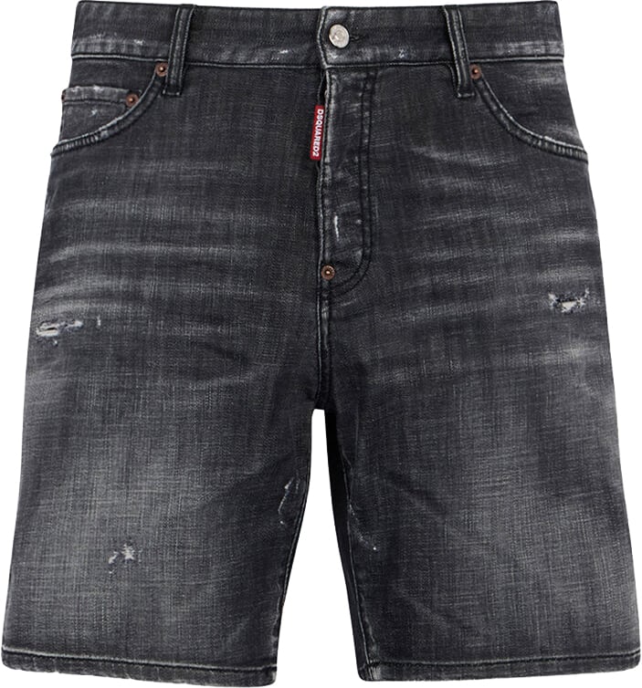 Dsquared2 Black Fog Marine Shorts Zwart