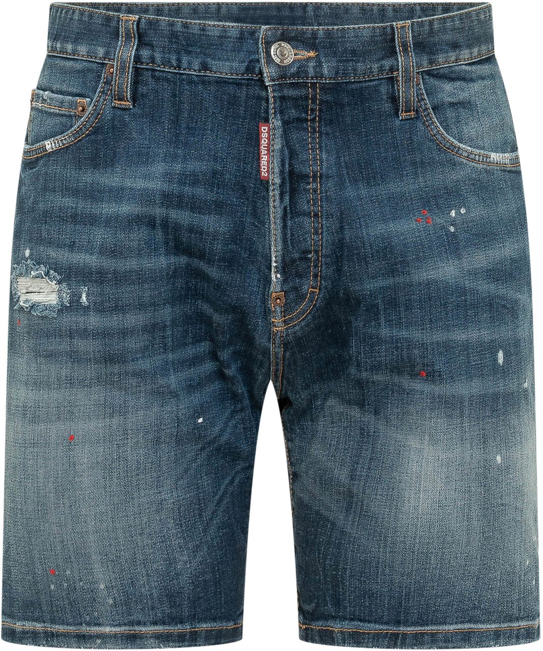 Dsquared2 Marine Short in Denim Cinque Tasche Blauw