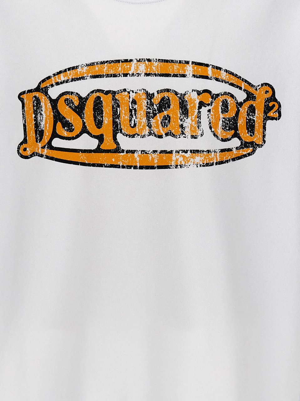 Dsquared2 Dsquared² White Cotton Sweatshirt Wit