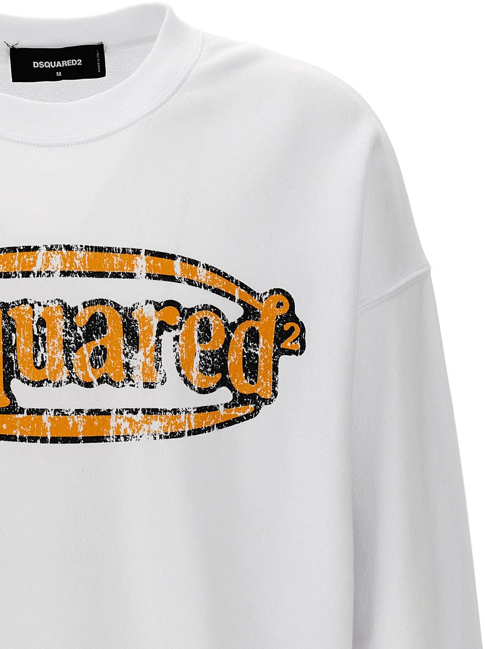 Dsquared2 Dsquared² White Cotton Sweatshirt Wit