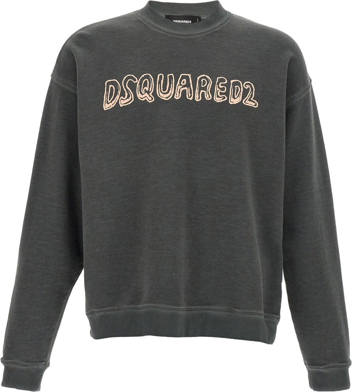 Dsquared2 Dsquared² Gray Cotton Sweatshirt Zwart