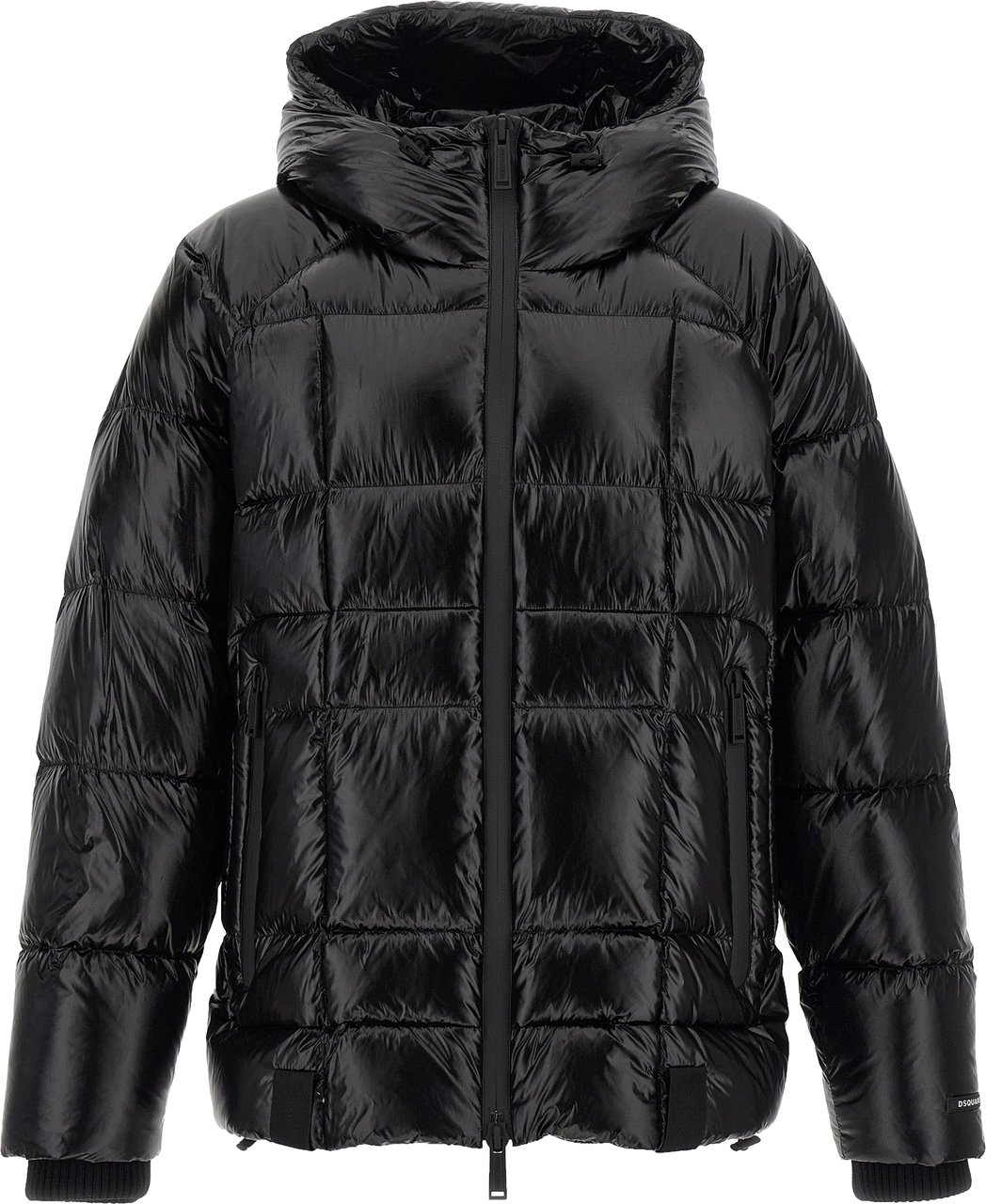 Dsquared2 Dsquared² Black Polyamide Full-Length Jacket Zwart