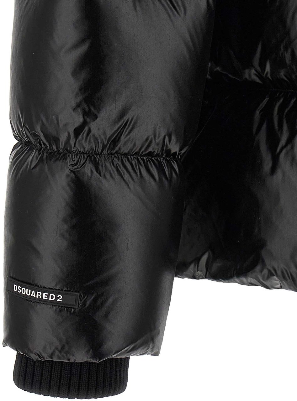 Dsquared2 Dsquared² Black Polyamide Full-Length Jacket Zwart