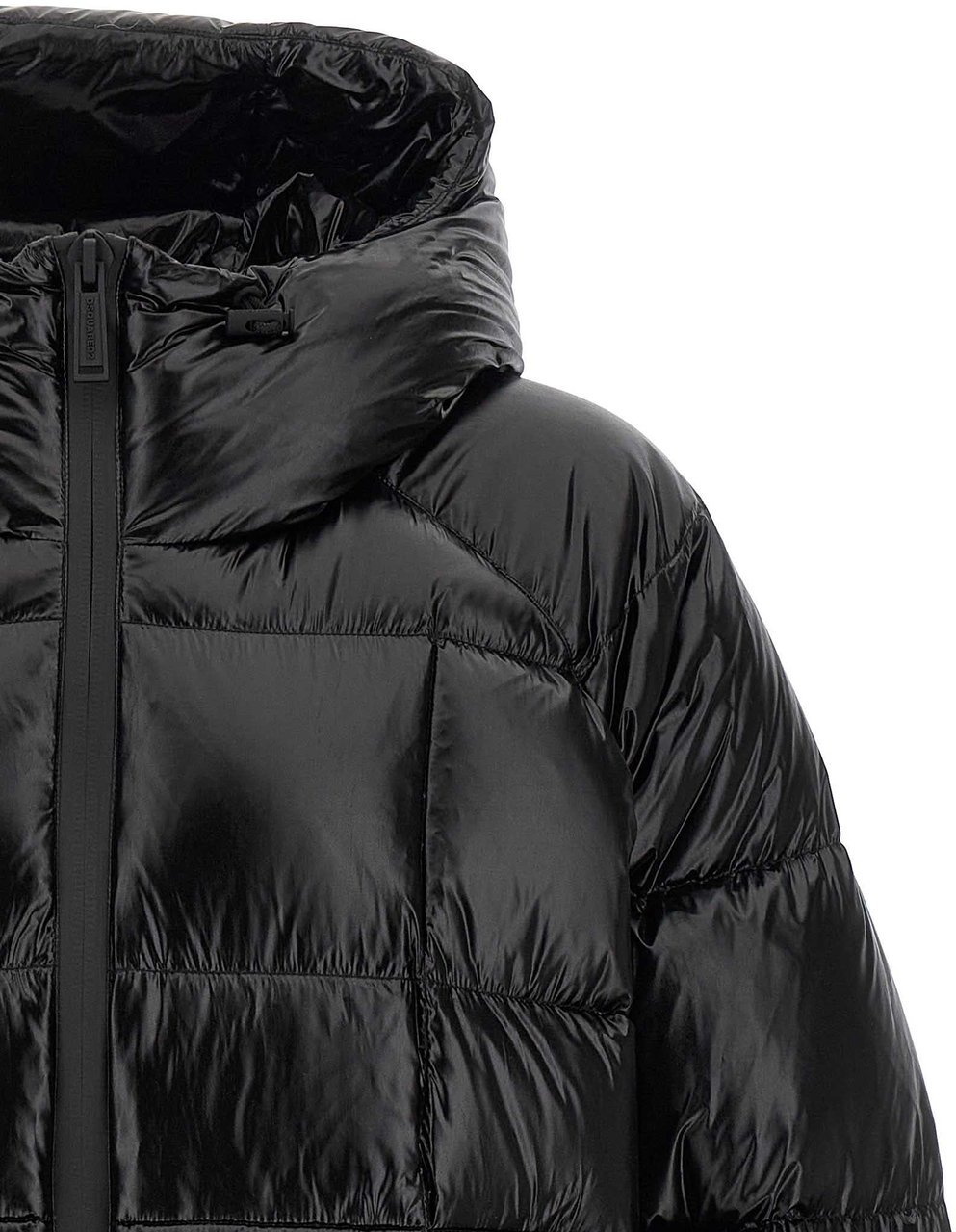 Dsquared2 Dsquared² Black Polyamide Full-Length Jacket Zwart