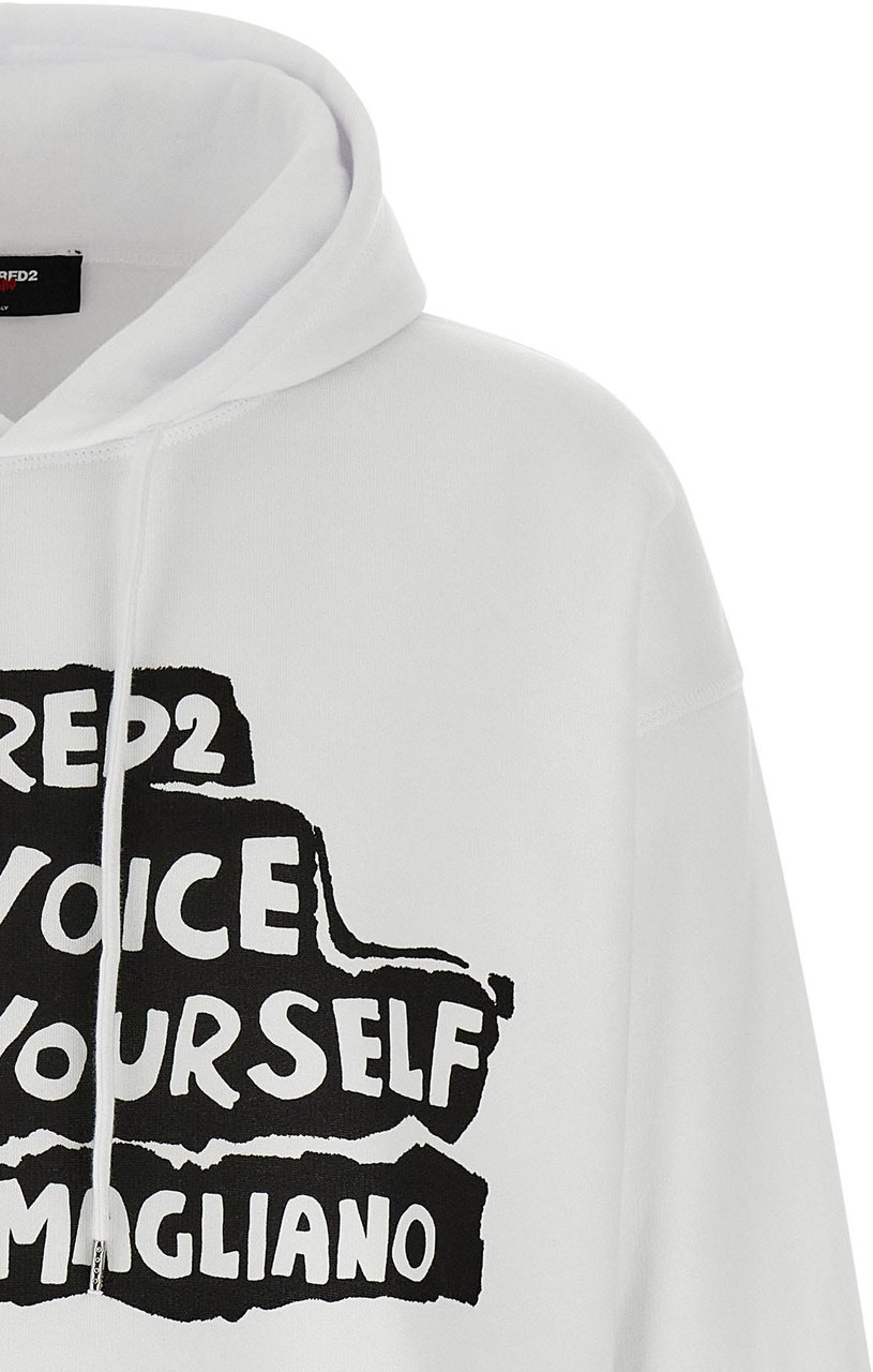 Dsquared2 Dsquared² Bicolor Cotton Sweatshirt Zwart