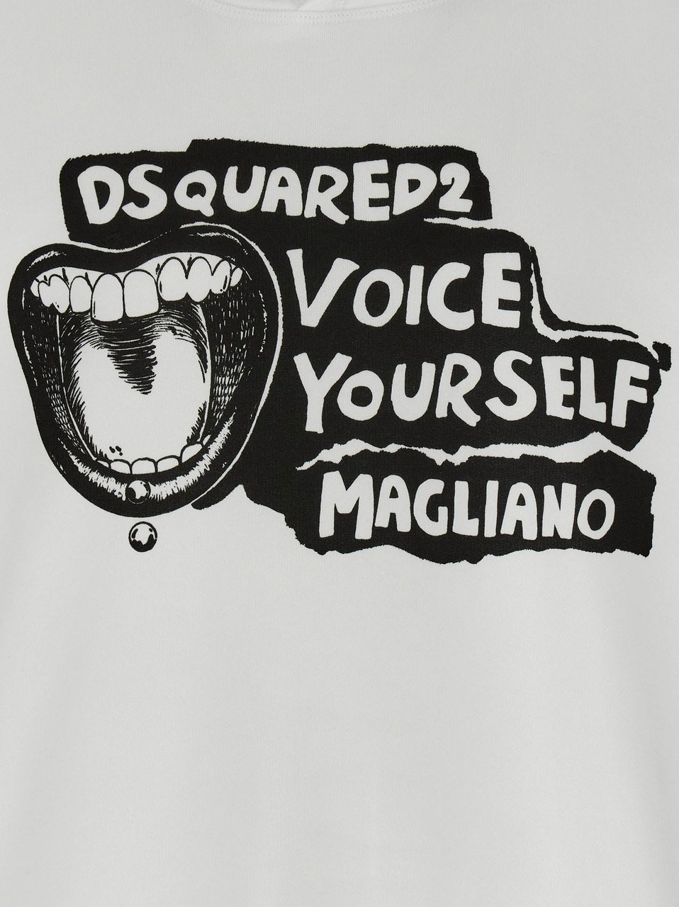 Dsquared2 Dsquared² Bicolor Cotton Sweatshirt Zwart
