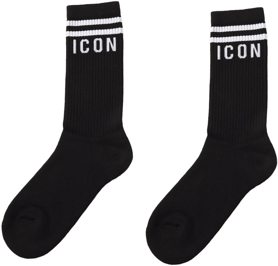 Dsquared2 dsquared2 - Socks - dq1035-d00wi-nero Dierenprint
