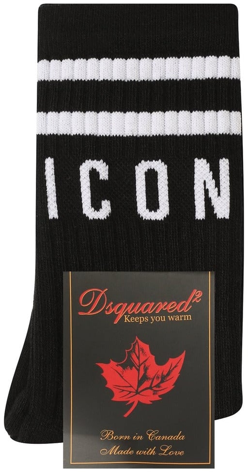 Dsquared2 dsquared2 - Socks - dq1035-d00wi-nero Dierenprint