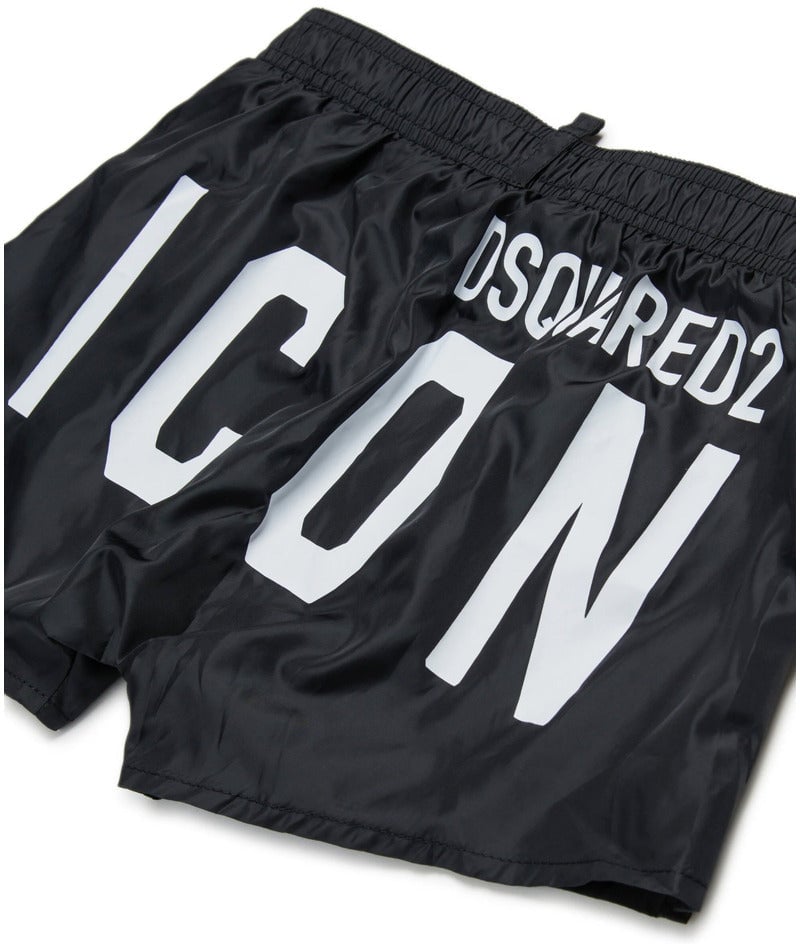 Dsquared2 dsquared2 - Swimwear - dq1708-d00qk-nero Dierenprint