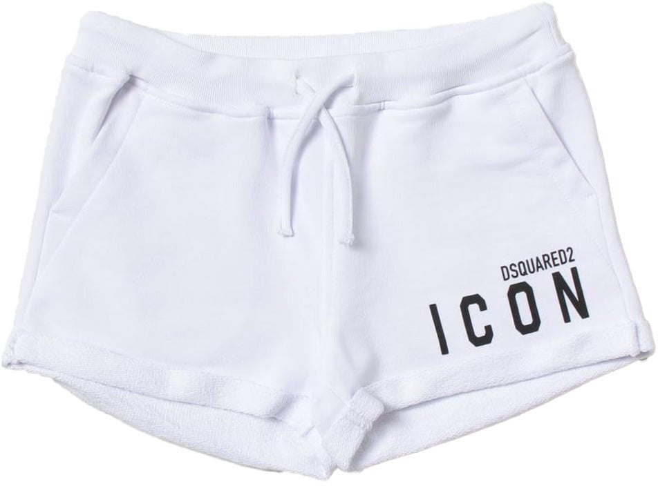 Dsquared2 dsquared2 - shorts - dq1680-d003g-bianco Dierenprint
