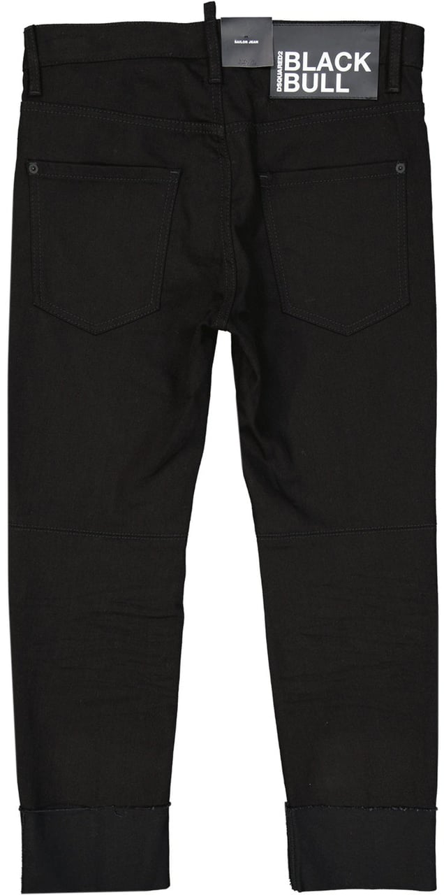 Dsquared2 Black Bull Sailor Denim Jeans Zwart