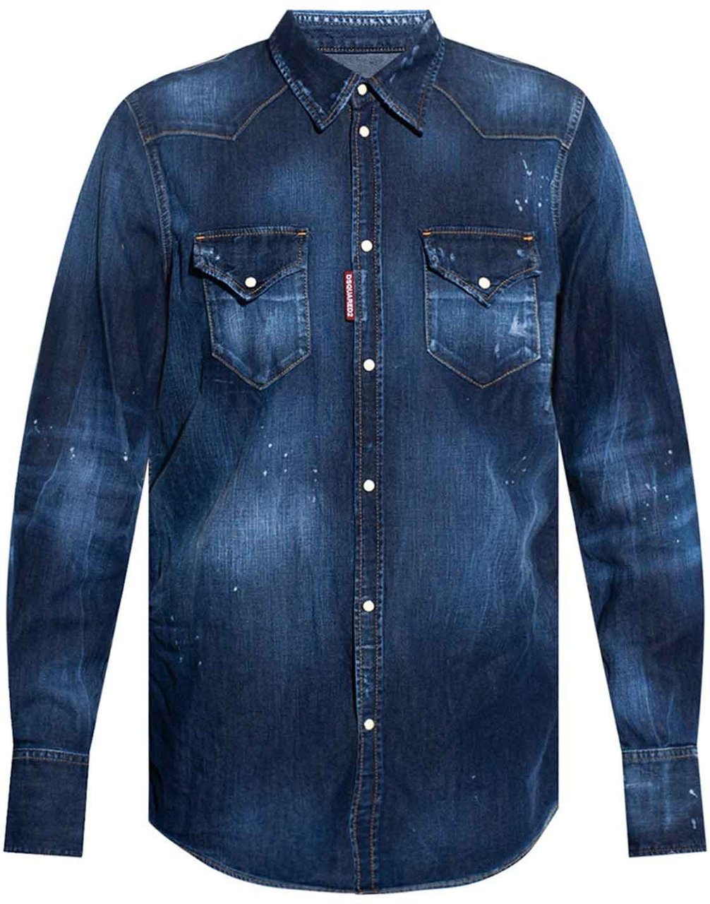 Dsquared2 Denim Shirt Blauw
