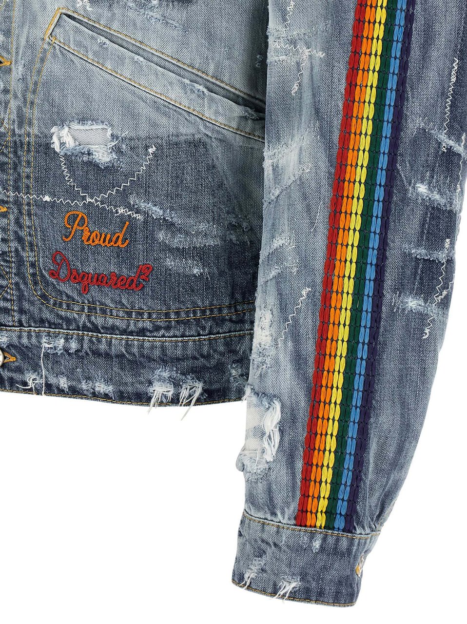 Dsquared2 Dsquared² Blue Cotton Denim Jacket Blauw