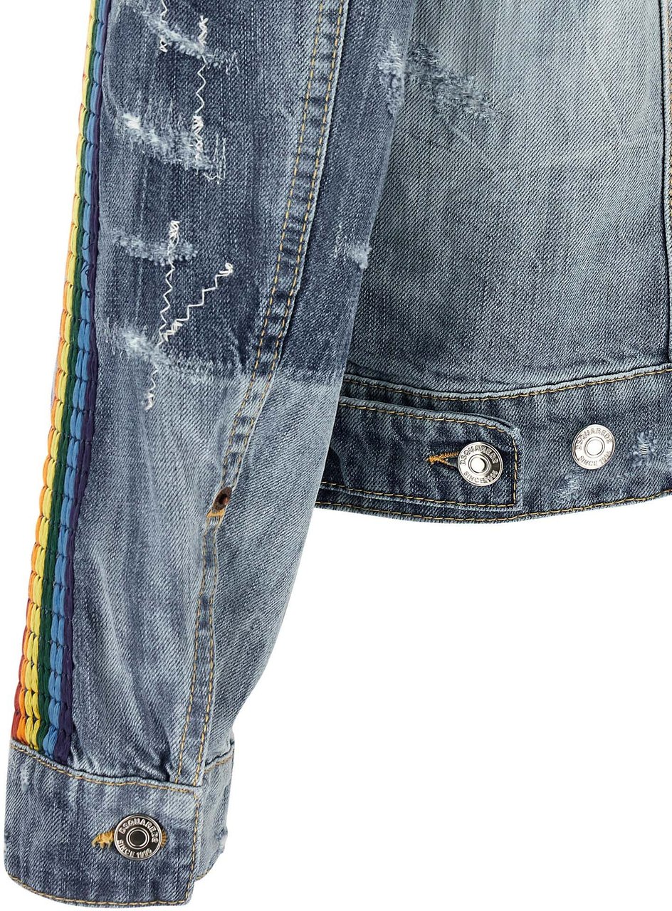 Dsquared2 Dsquared² Blue Cotton Denim Jacket Blauw