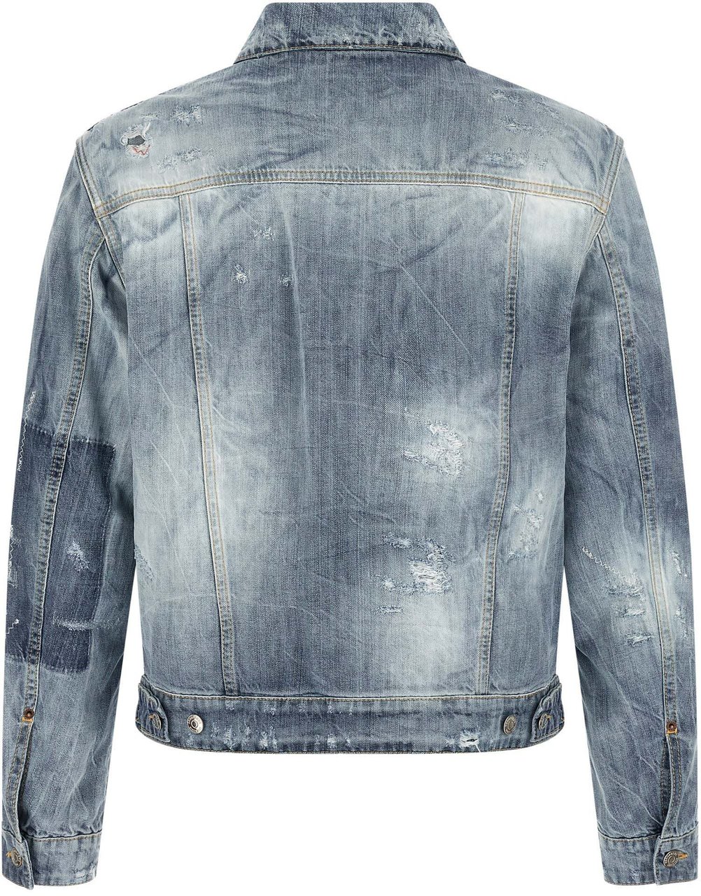Dsquared2 Dsquared² Blue Cotton Denim Jacket Blauw