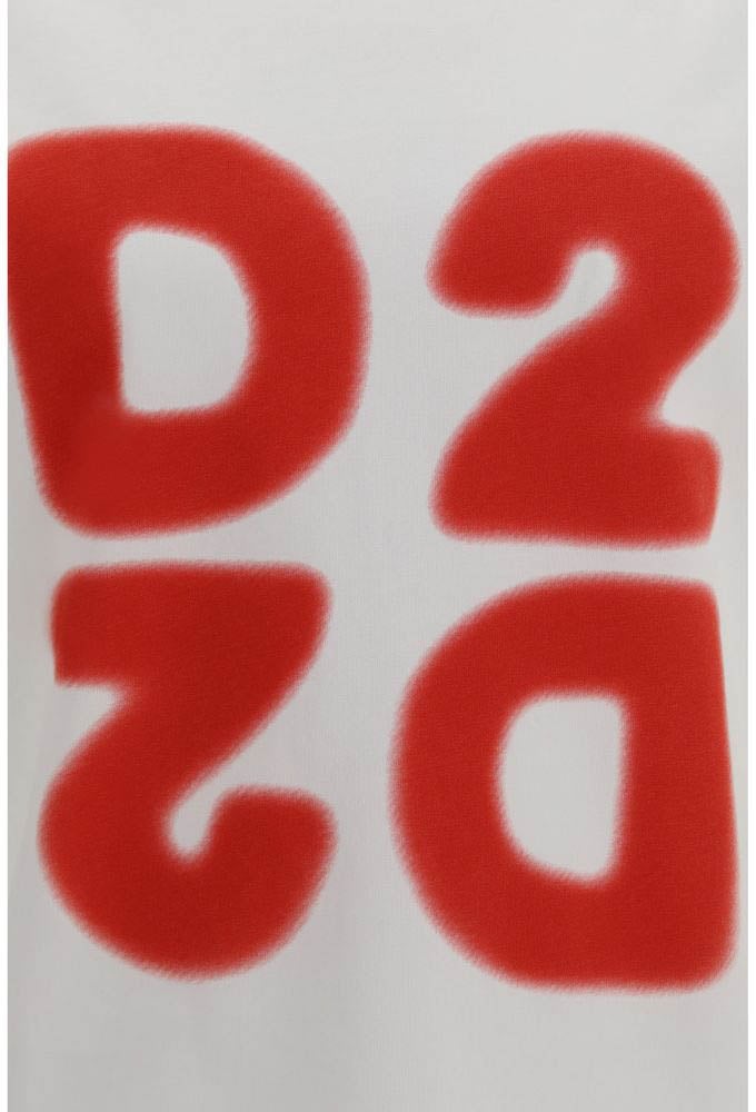 Dsquared2 Dsquared² White Cotton T-Shirt Wit