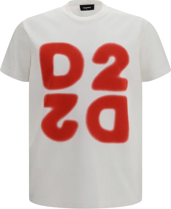 Dsquared2 Dsquared² White Cotton T-Shirt Wit