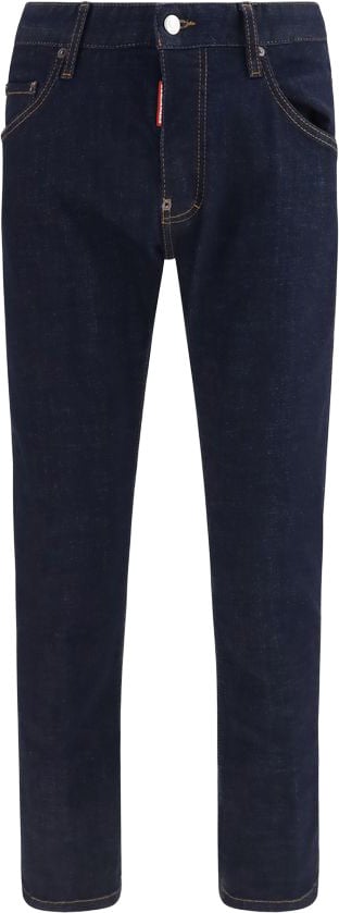 Dsquared2 Dsquared² Blue Cotton Slim Fit Jeans Blauw