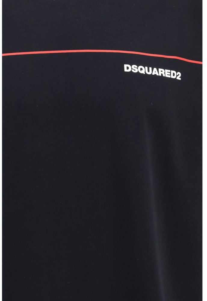 Dsquared2 Dsquared² Black Cotton T-Shirt Zwart