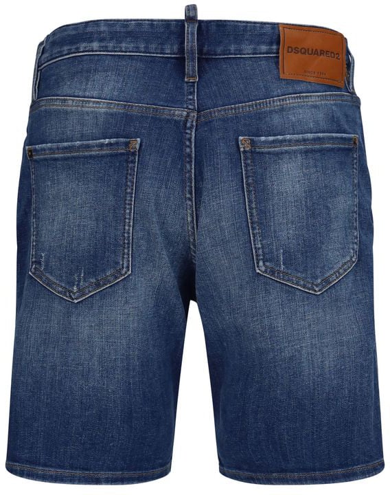 Dsquared2 Dsquared² Blue Cotton Bermuda Shorts Blauw