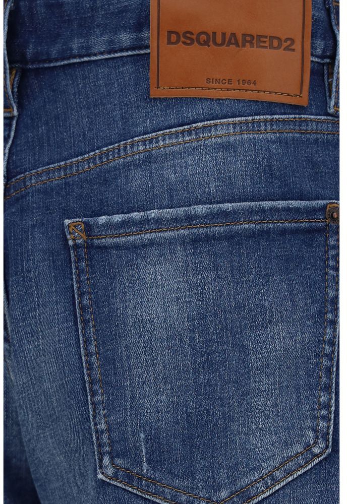 Dsquared2 Dsquared² Blue Cotton Bermuda Shorts Blauw