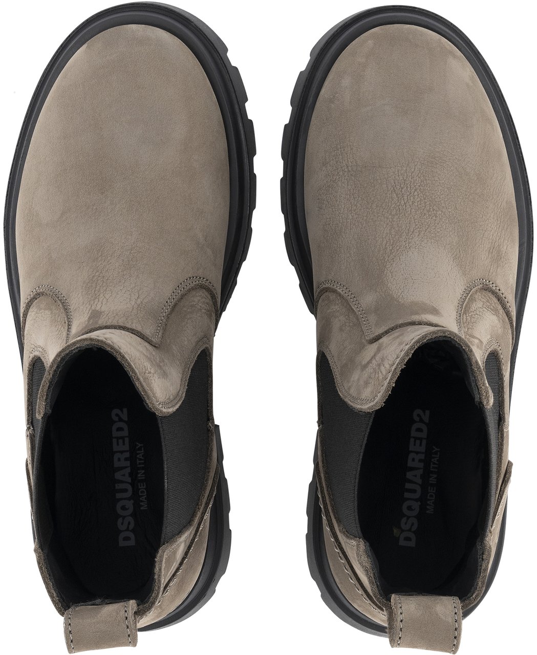 Dsquared2 Ankle Boots Elastic Side Beige