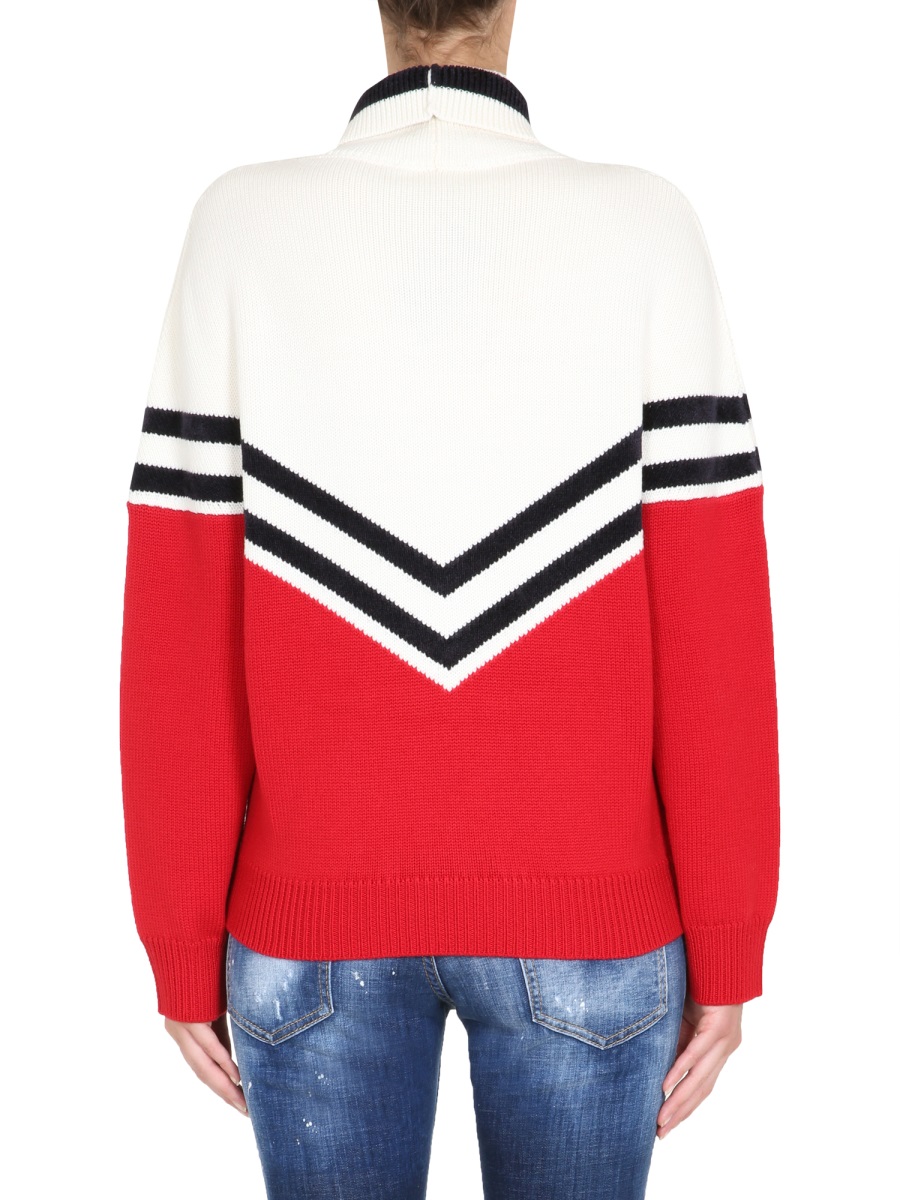 Dsquared2 TALL NECK SWEATER Rood