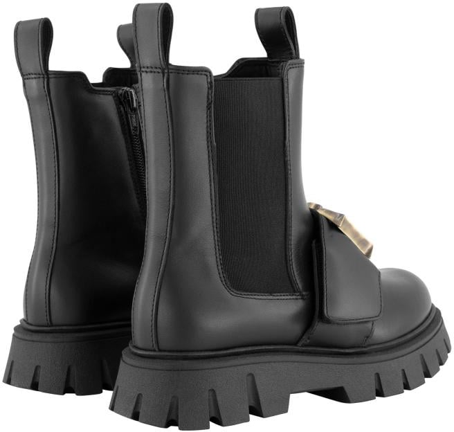 Dsquared2 Leather Chelsea Boots Zwart