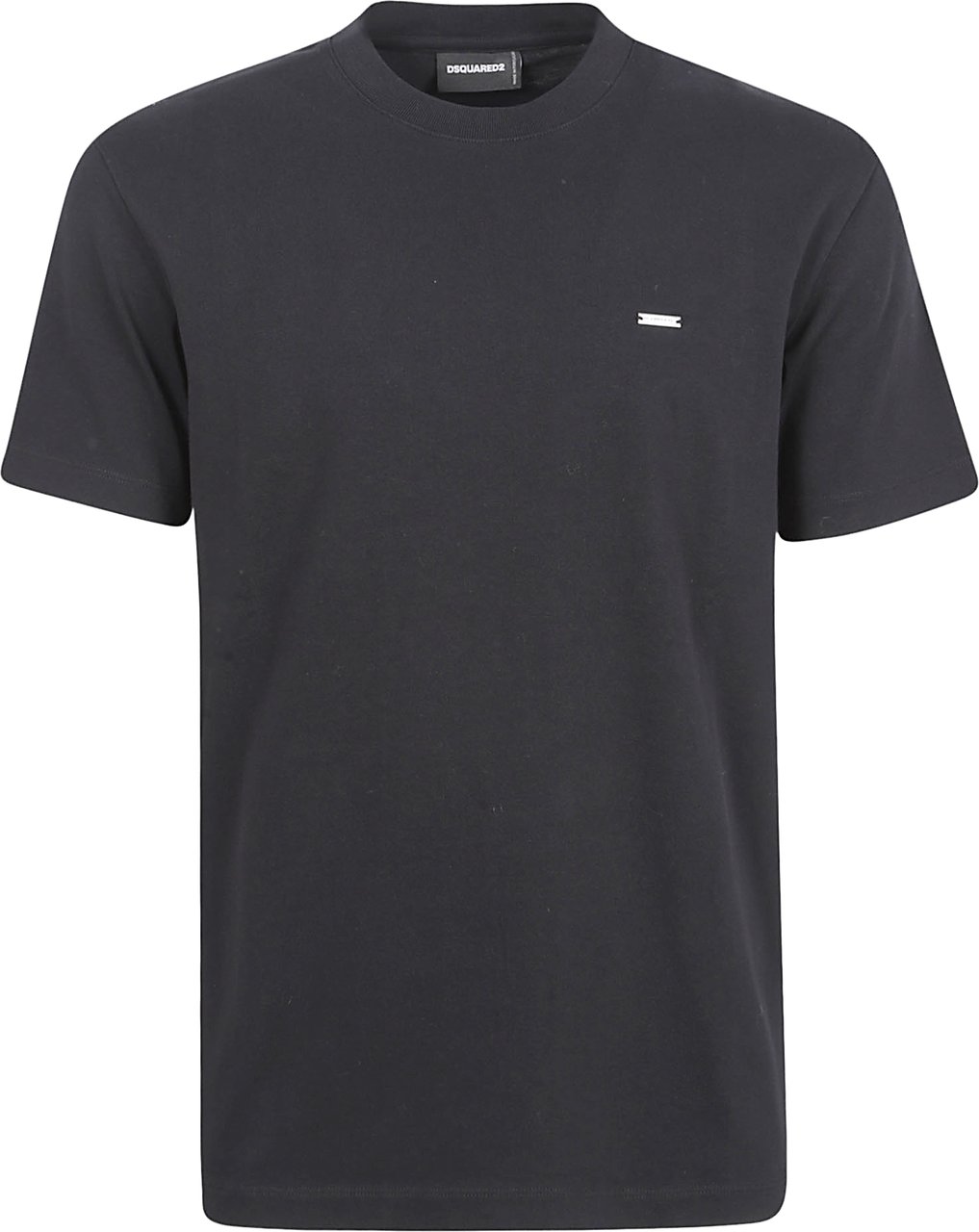 Dsquared2 Cotton Jersey T-Shirt with Logo Detail Zwart