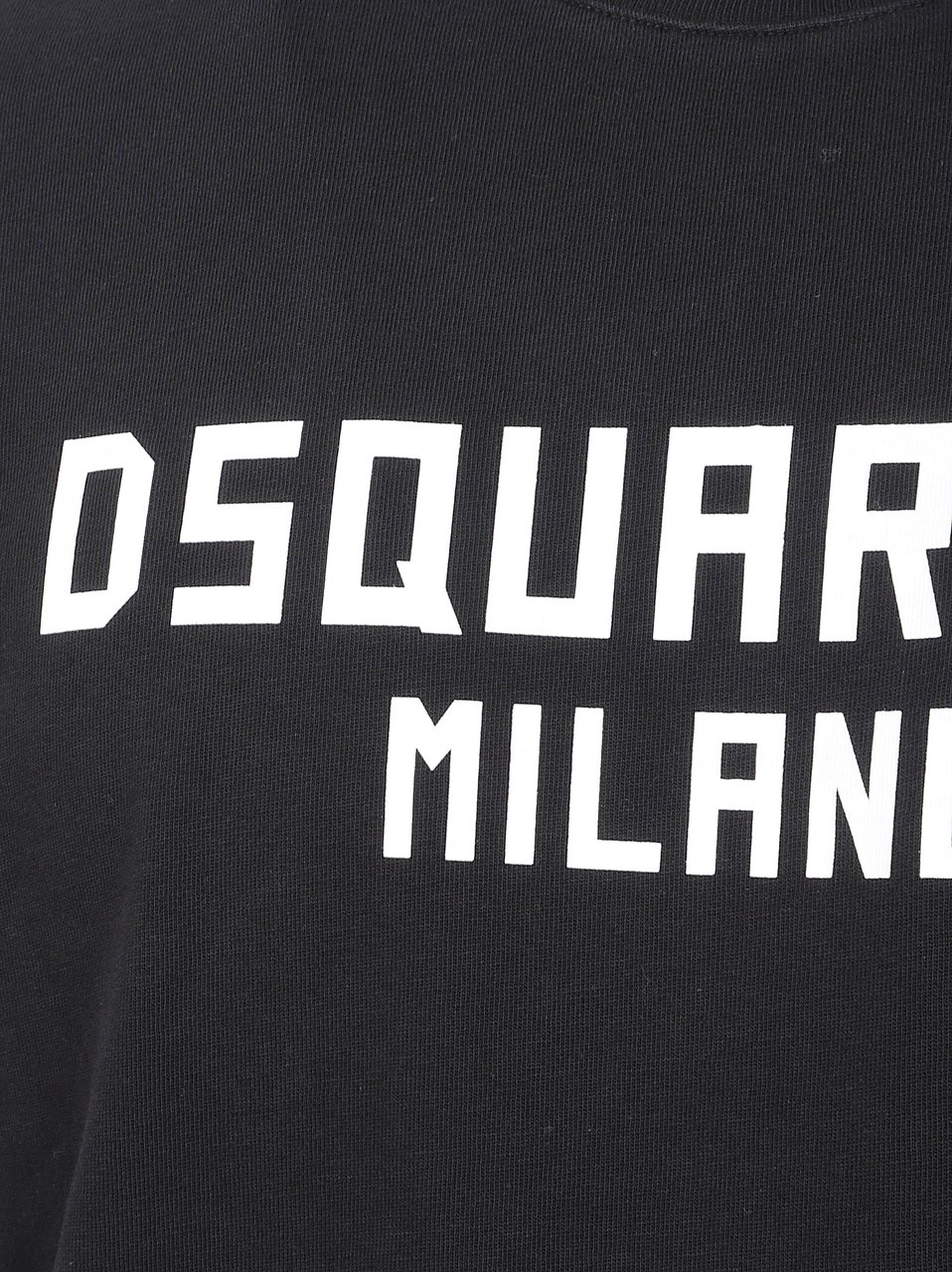 Dsquared2 Contrasting Logo Cotton T-Shirt Zwart