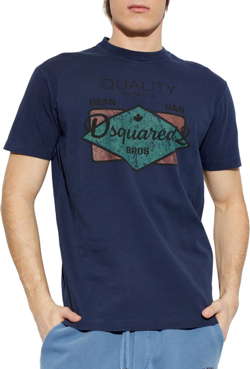 Dsquared2 Classic Crew Neck T-Shirt Blauw