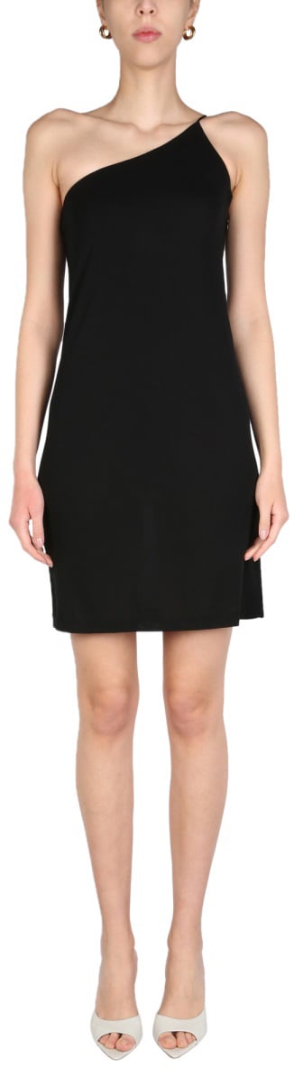 Dsquared2 ONE-SHOULDER DRESS Zwart