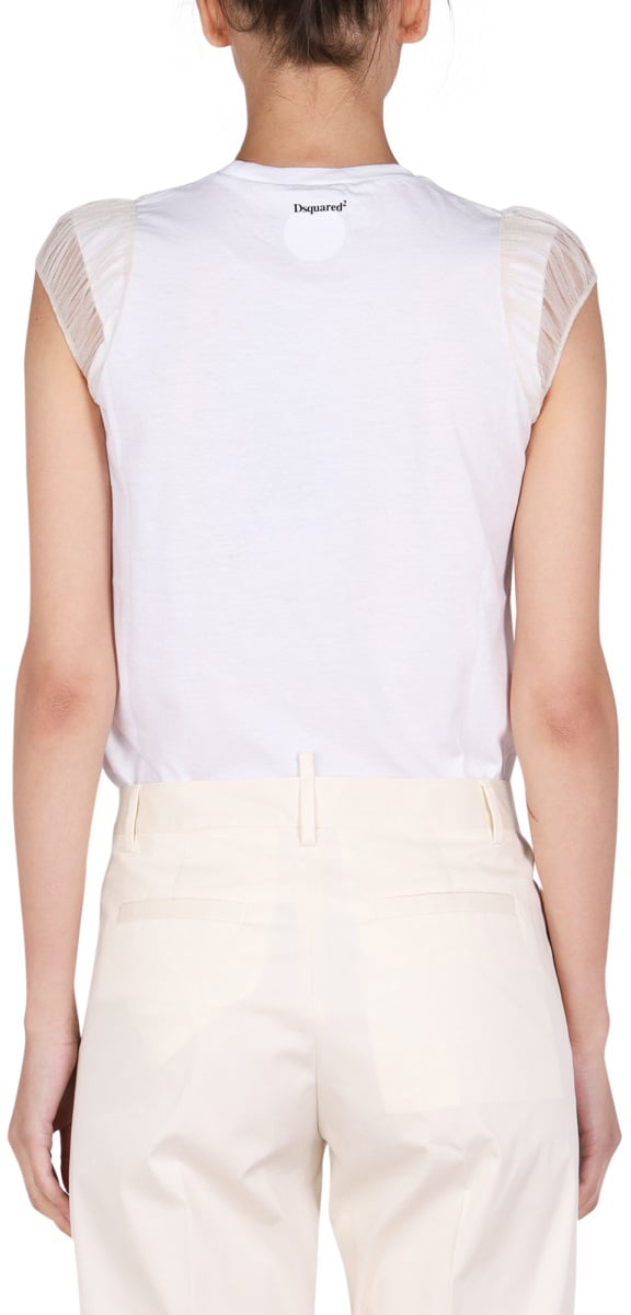 Dsquared2 LOGO PRINT T-SHIRT Wit