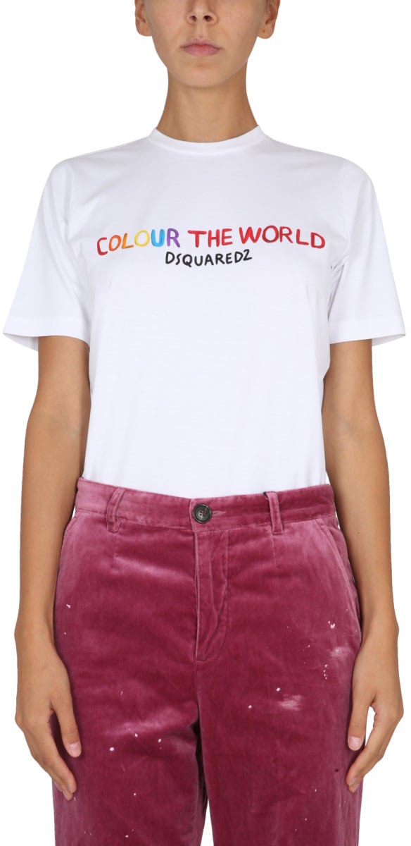 Dsquared2 T-SHIRT WITH LOGO Wit