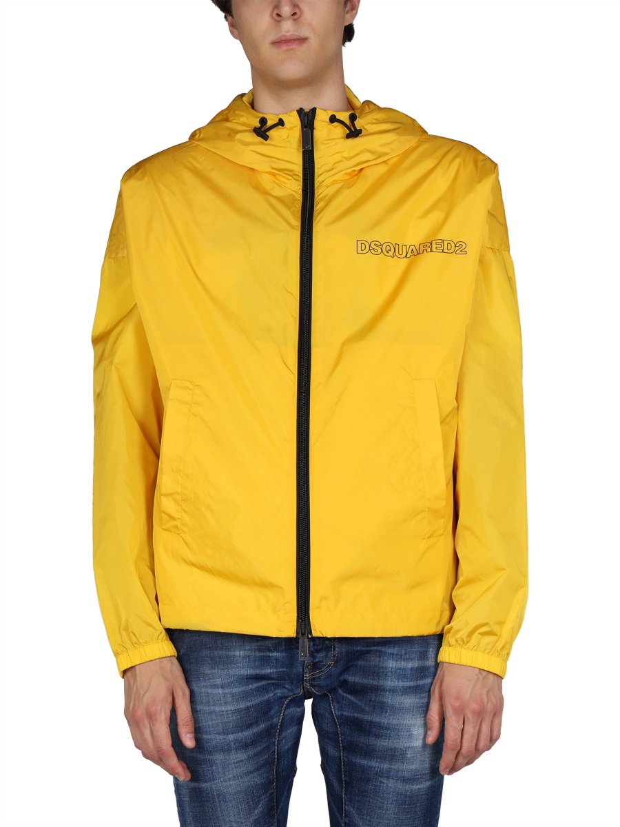 Dsquared2 WINDBREAKER WITH LOGO Geel