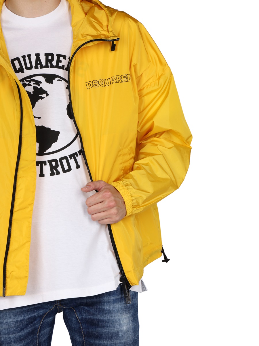 Dsquared2 WINDBREAKER WITH LOGO Geel