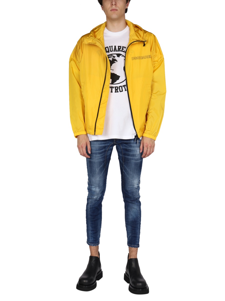 Dsquared2 WINDBREAKER WITH LOGO Geel