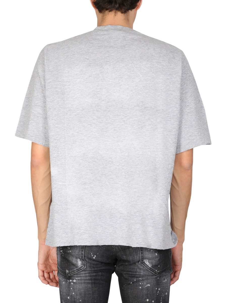 Dsquared2 DRAGON BROS FOOTBALL T-SHIRT Grijs