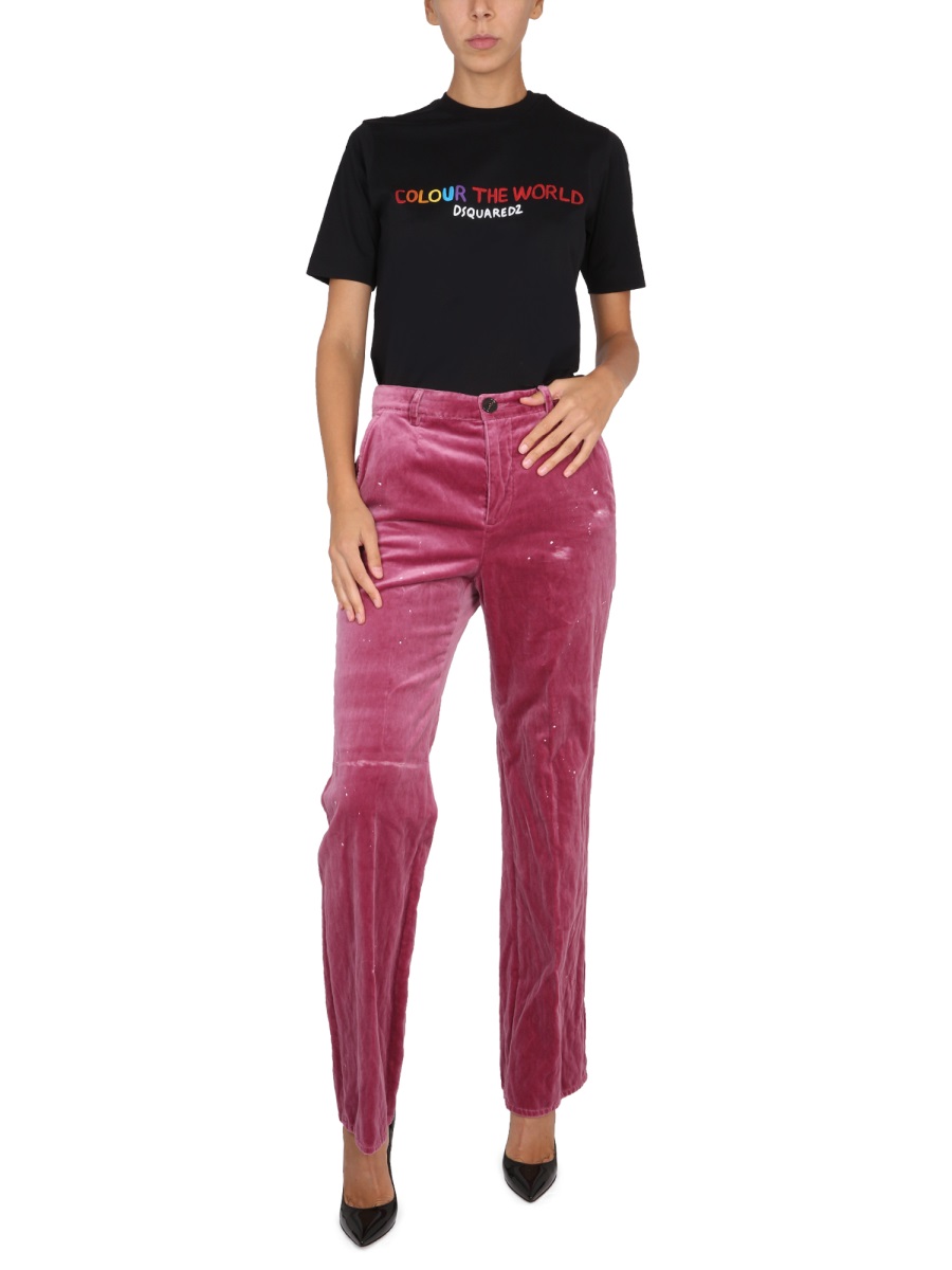 Dsquared2 T-SHIRT WITH LOGO Zwart