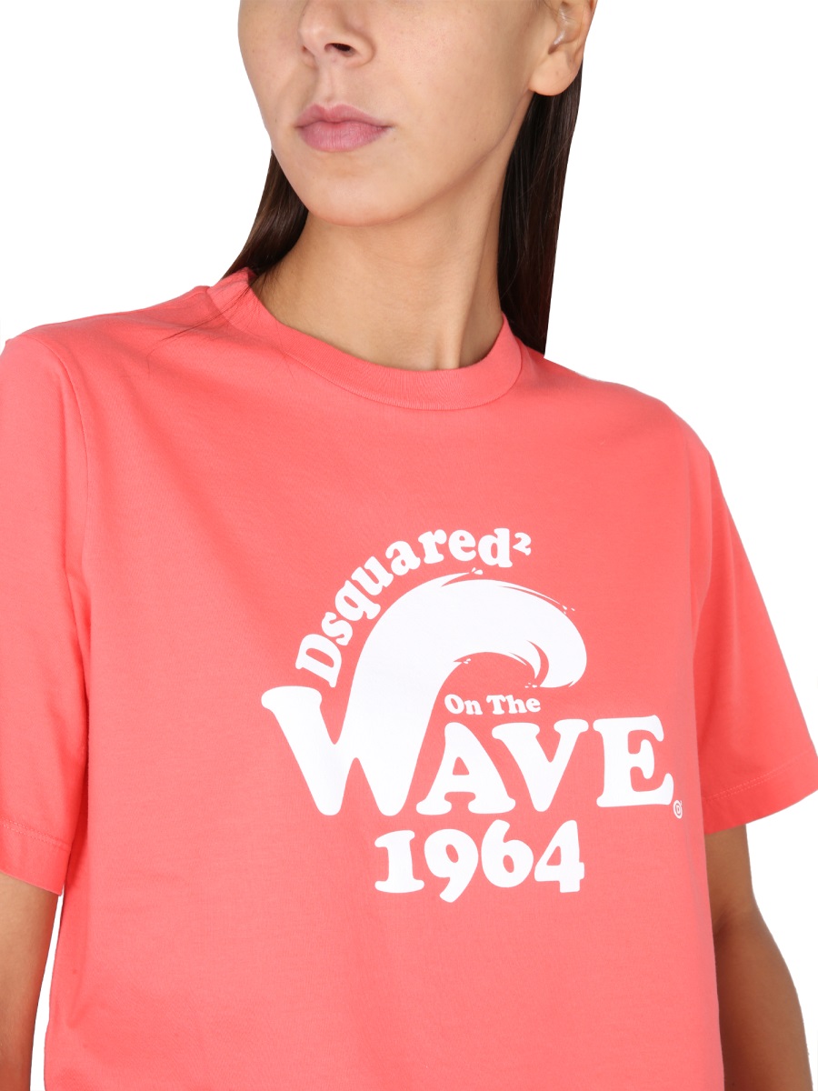 Dsquared2 T-SHIRT WITH LOGO Roze