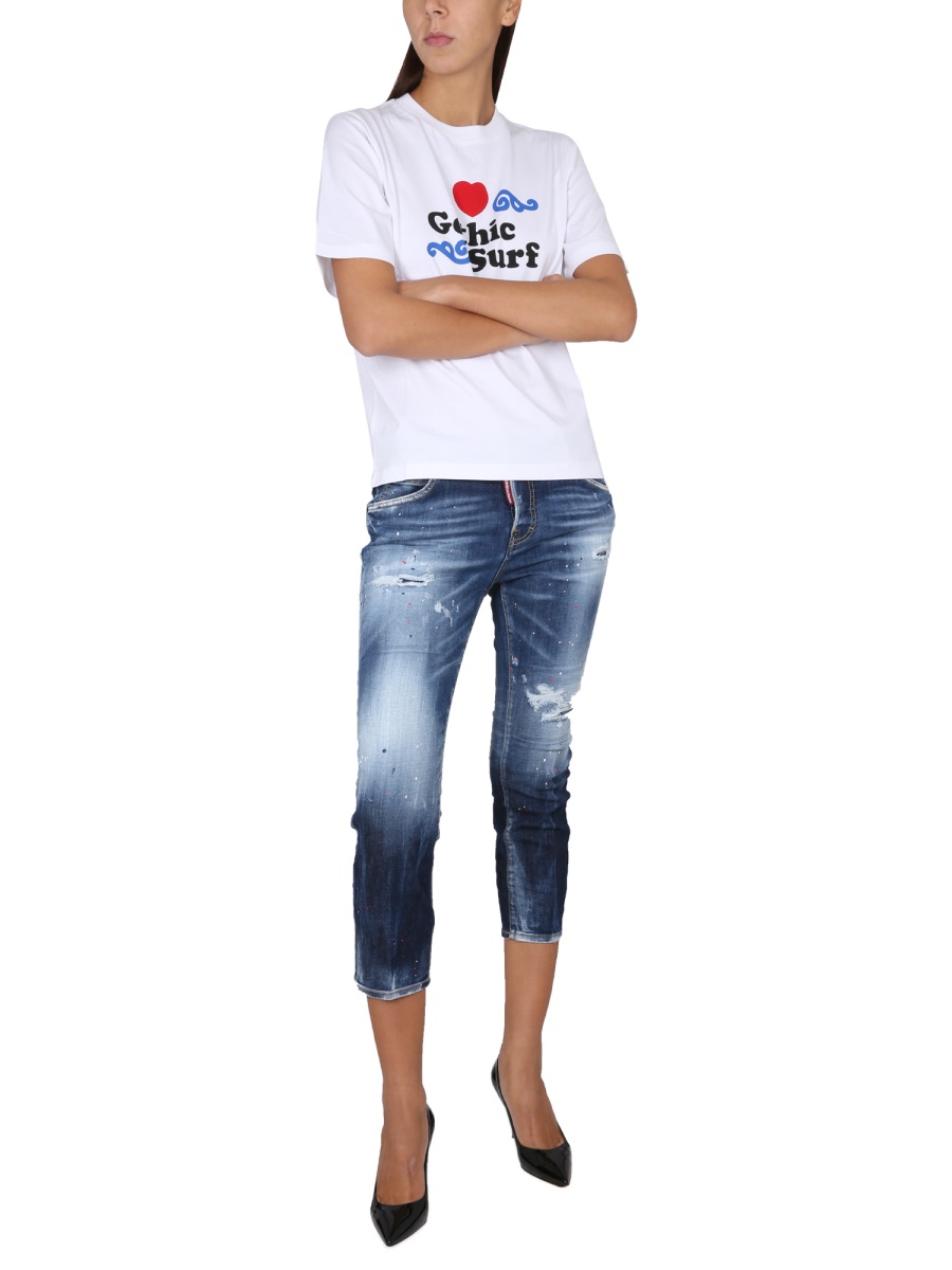 Dsquared2 T-SHIRT WITH LOGO Wit