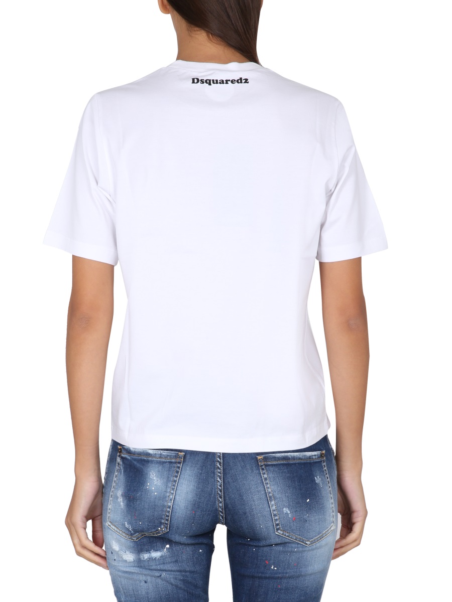 Dsquared2 T-SHIRT WITH LOGO Wit