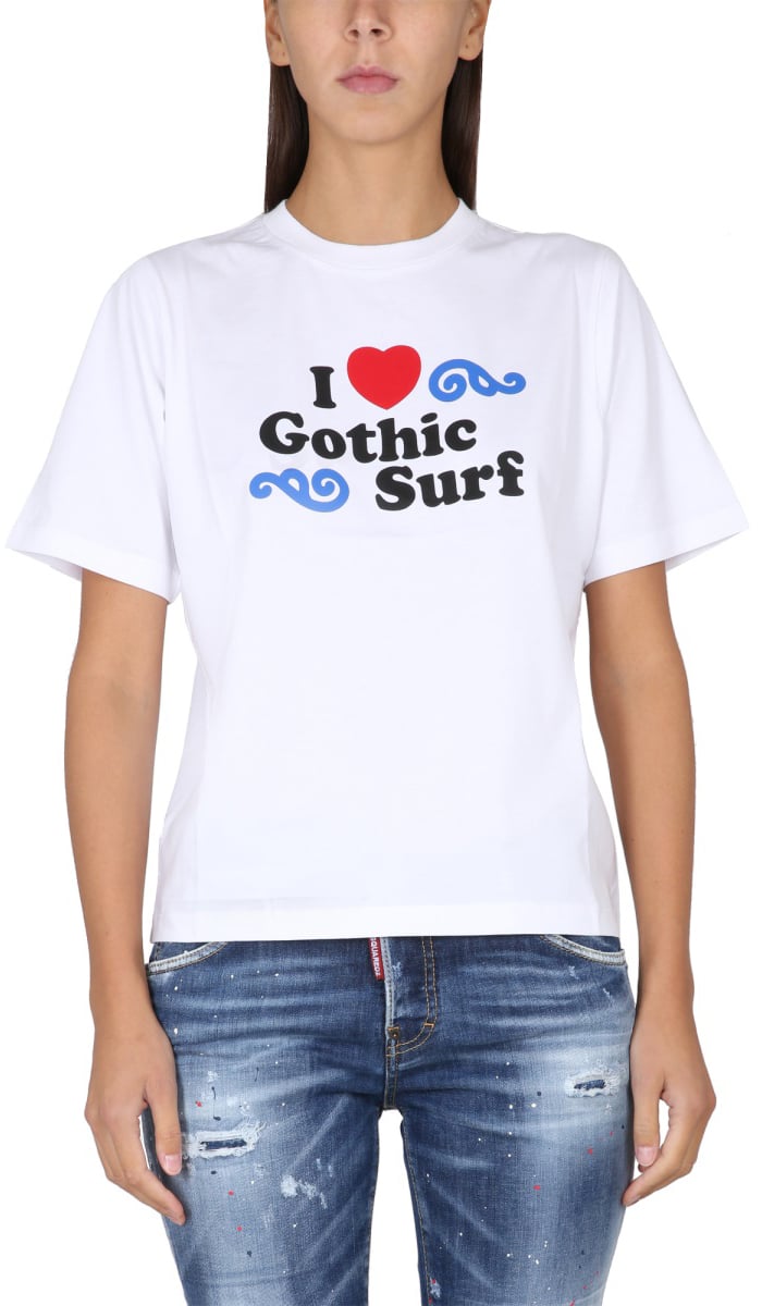 Dsquared2 T-SHIRT WITH LOGO Wit