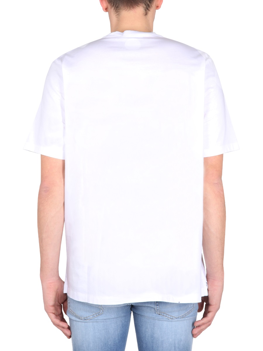 Dsquared2 T-SHIRT D2 CATEN'S BEACH Wit