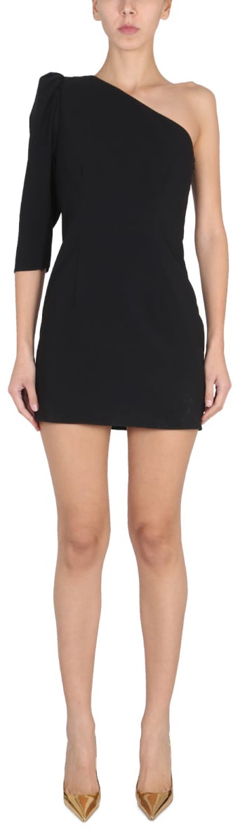 Dsquared2 ONE-SHOULDER DRESS Zwart