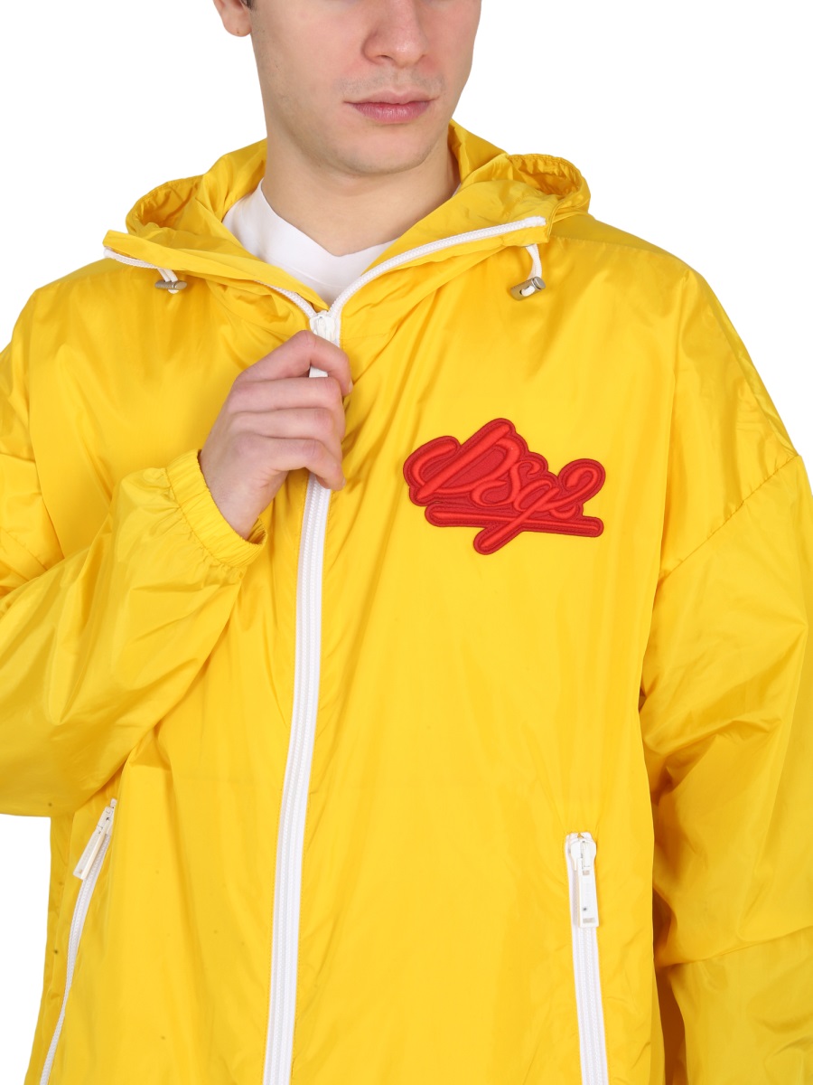 Dsquared2 JACKET WITH LOGO PATCH Oranje