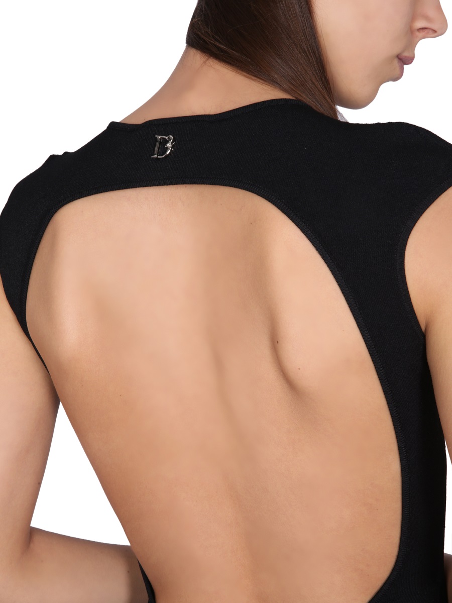 Dsquared2 SLIM FIT DRESS Zwart